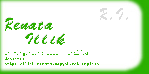 renata illik business card